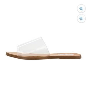 Like new! - Steve Madden Grace slides - Clear
